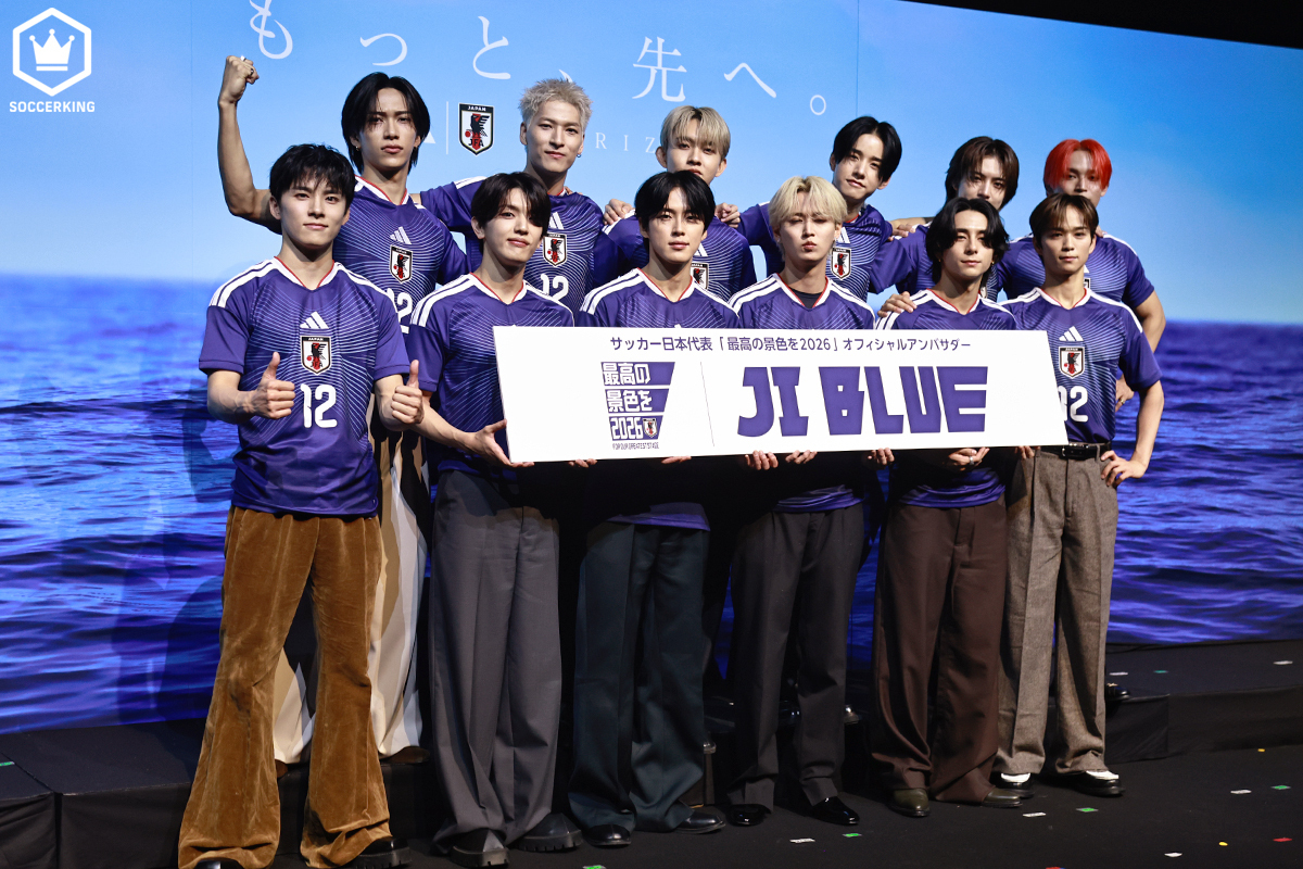 JO1とINIのメンバーで結成されたJI BLUE、サッカー日本代表のアンバサダーに就任！