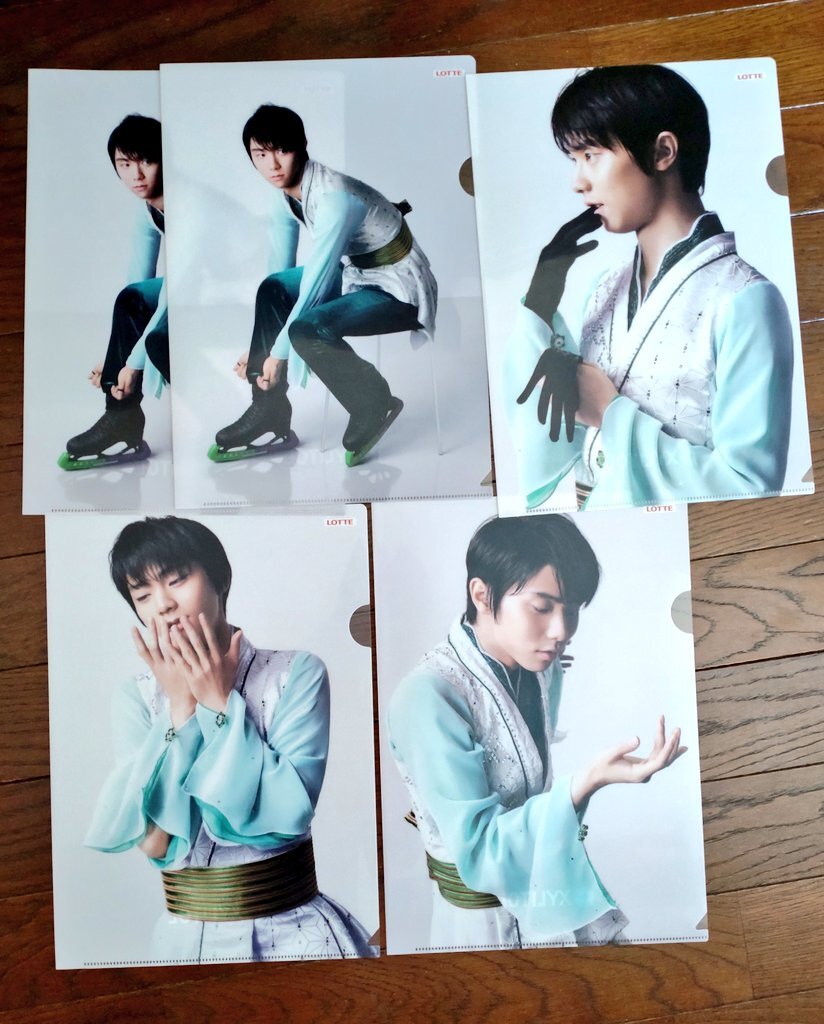 羽生結弦新聞　ロッテ広告6紙コンプリート⭐︎おまけ付き 羽生結弦 クリアファイル ロッテ - メルカリ