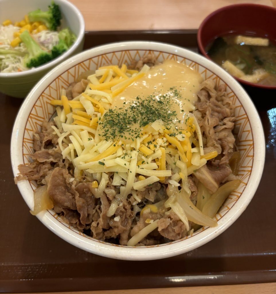 チーズ牛丼、SNSで話題に！