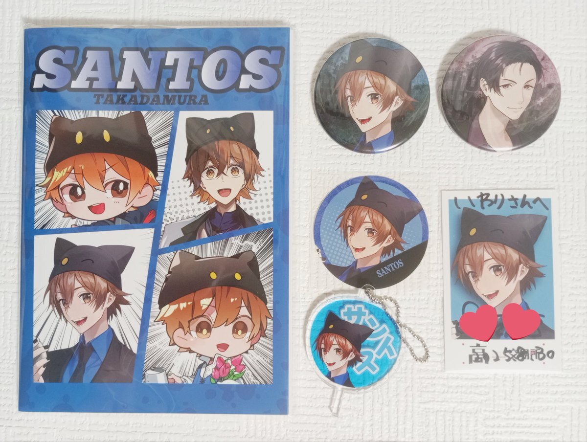 高田村交易所　1周年　缶バッジ　チェキ風アクリルカード 高田村交易所 1周年 缶バッジ チェキ風アクリルカード