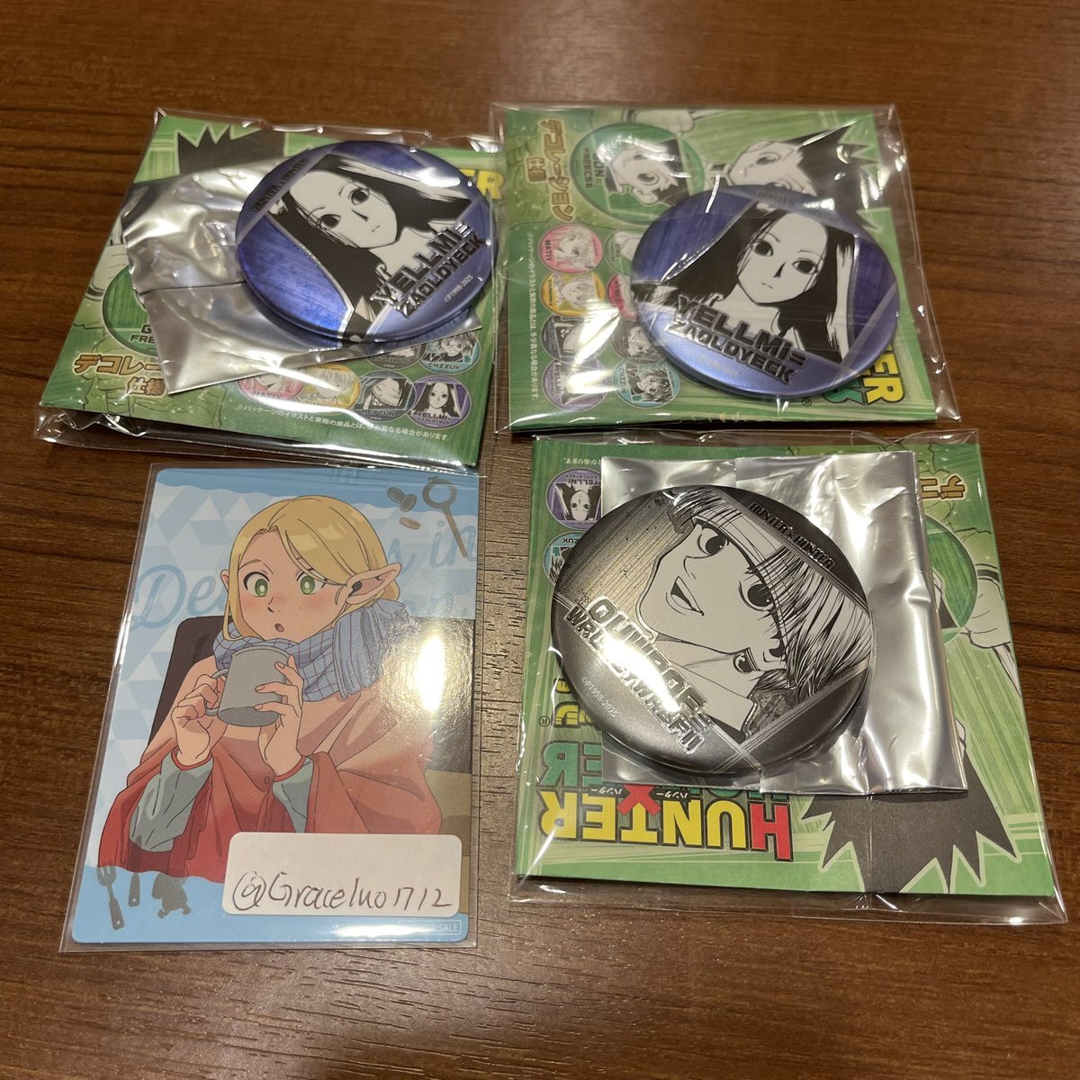 HUNTER×HUNTER　ハンターハンター　ハンター╳ハンター　缶バッジ　懸賞 HUNTER×HUNTER』デコレクション缶バッジ(R) 第1弾 （全12種