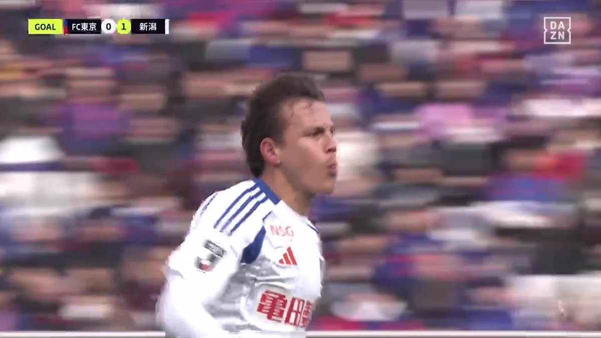 モラエス豪快ミドル！新潟、J1最終節で勝利