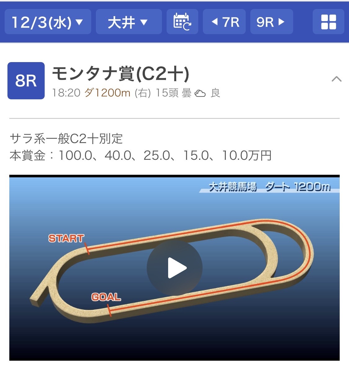 大井8Rモンタナ賞！ハーレムシャフルの勝利に期待高まる