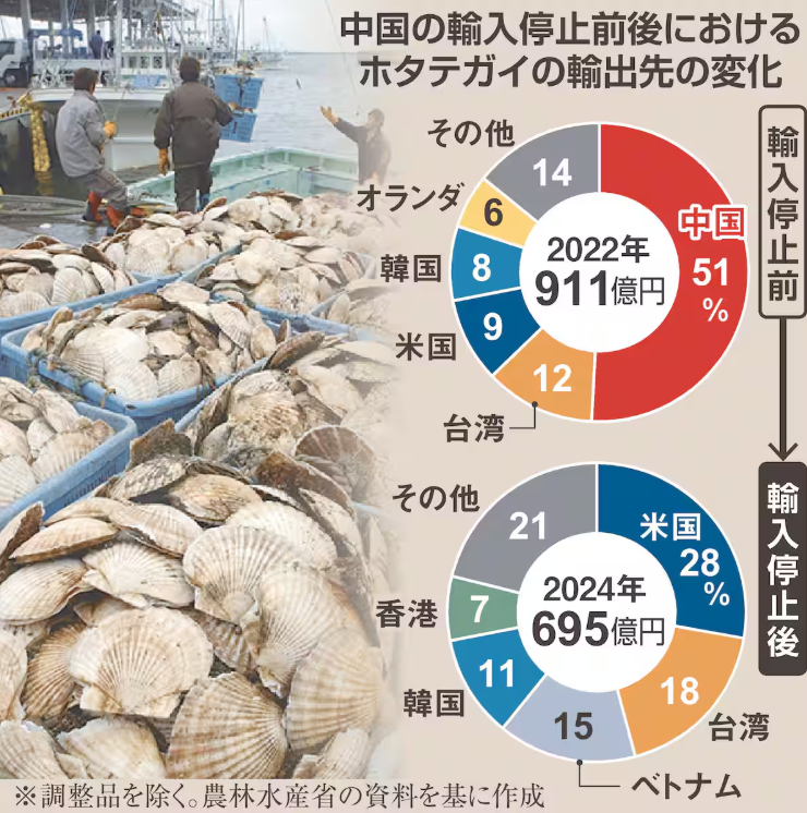 ホタテ輸出、中国依存脱却で安定化へ  業者「影響はない」