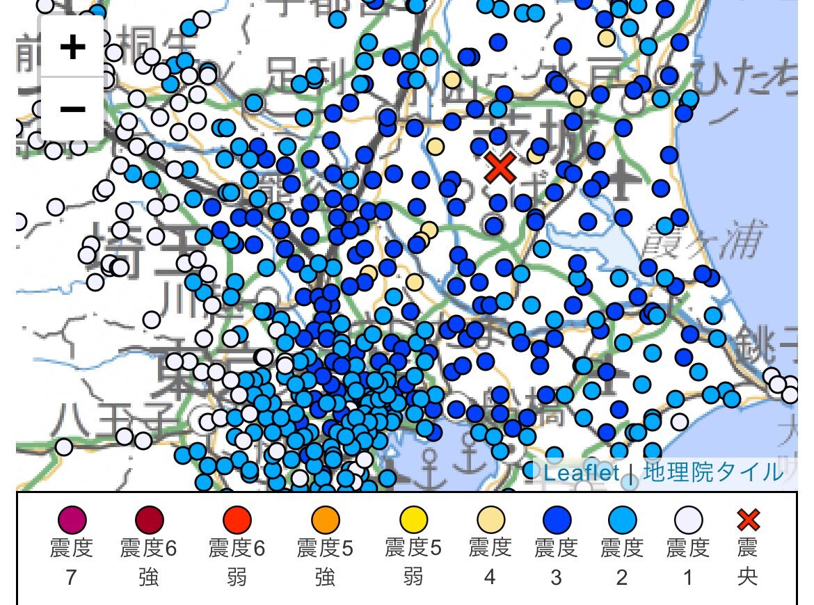 茨城県で地震発生、SNSで情報共有と不安の声