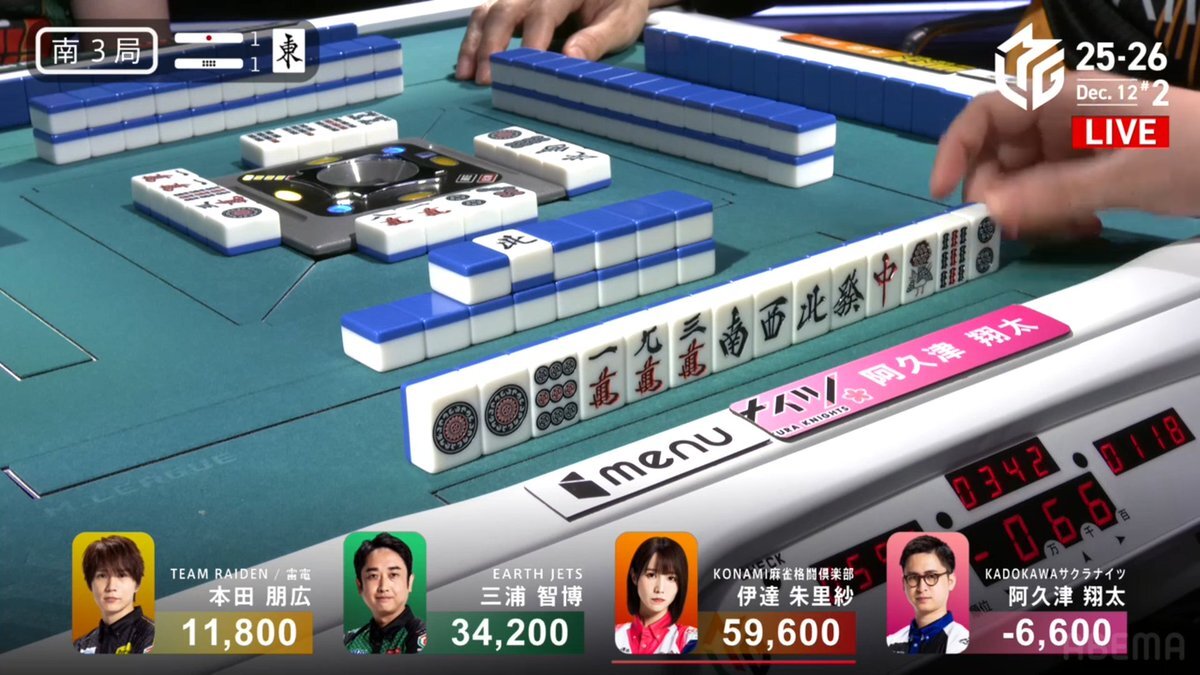 阿久津選手、Mリーグで苦戦…ファンは「可哀想」と励ます