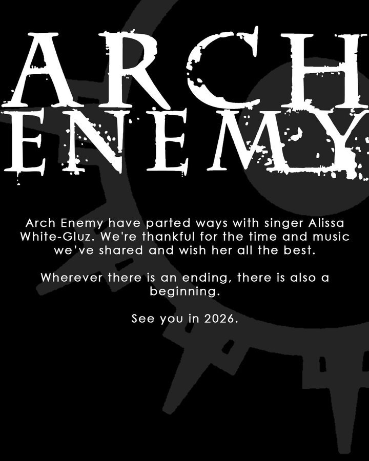 ARCH ENEMY、アリッサ・ホワイト＝グラズ脱退にファン悲鳴