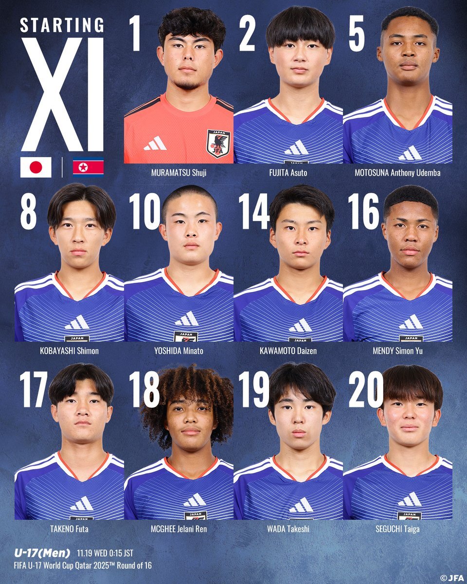 U-17日本代表、マギージェラニー蓮のゴールで勝利！