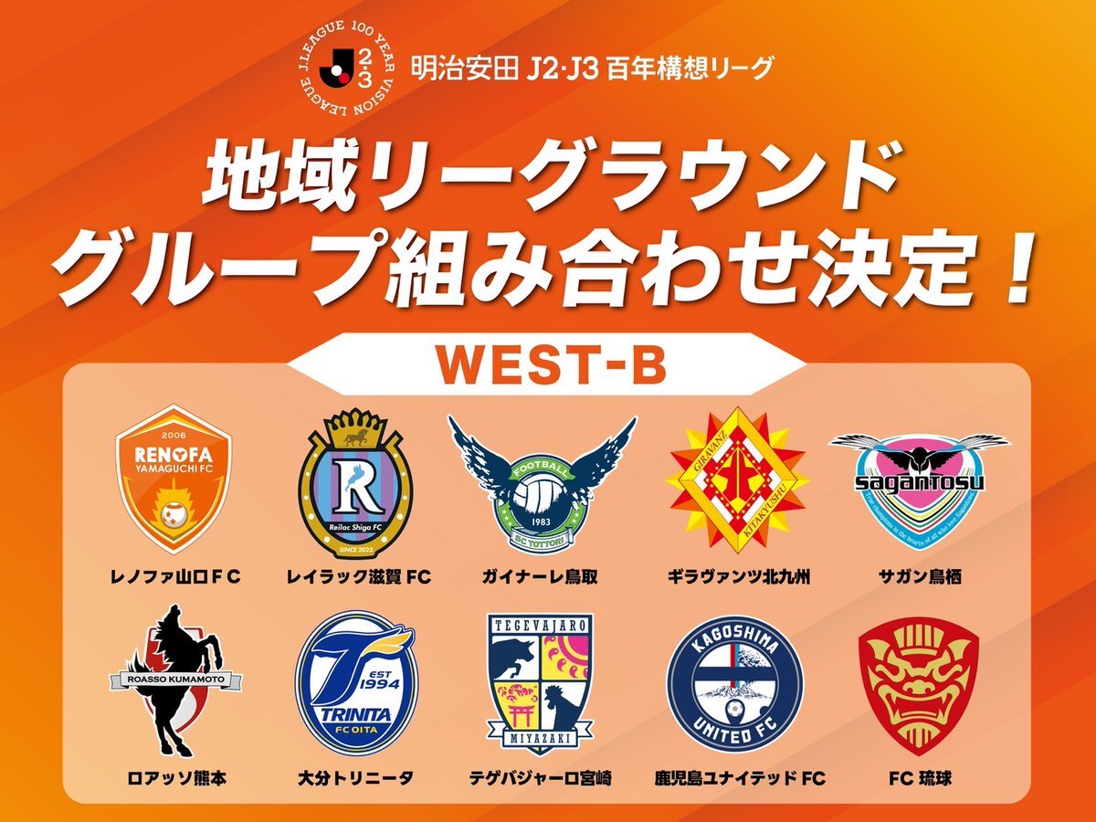明治安田J2・J3百年構想リーグ、WEST-Bに滋賀県所属チーム配置に反響