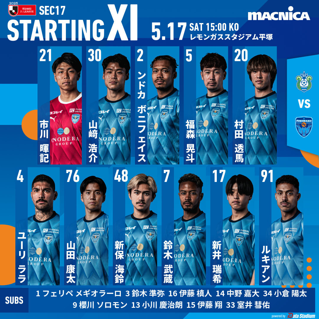 Jリーグチップス 横浜FC 新井&福森 - メルカリ