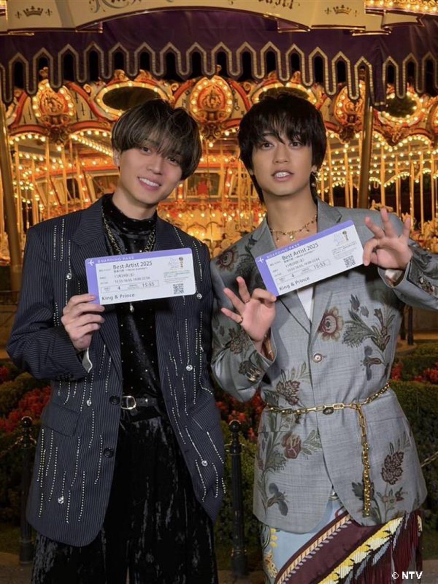 ベストアーティスト2025、King & Princeがカリフォルニアディズニーランドからパフォーマンス！
