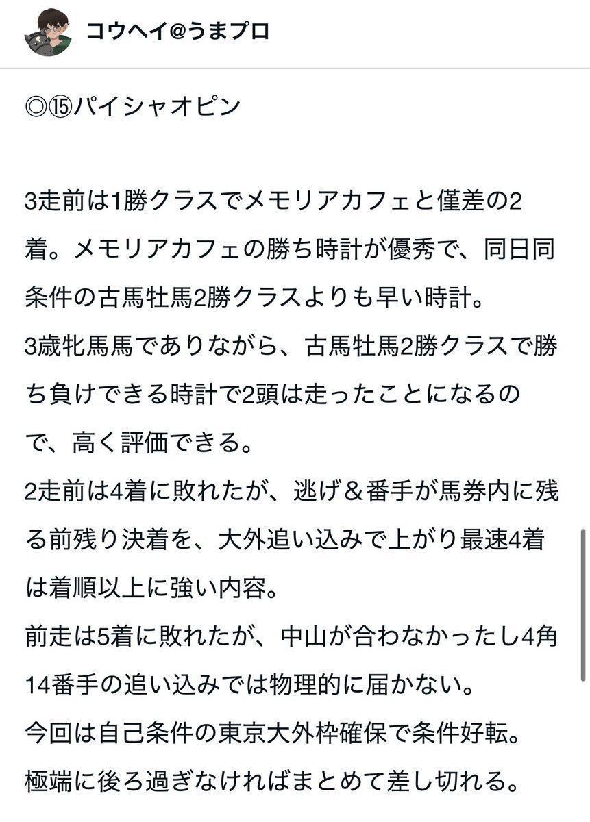 東京競馬でパイシャオピンが勝利！ 注目を集めたレースは？