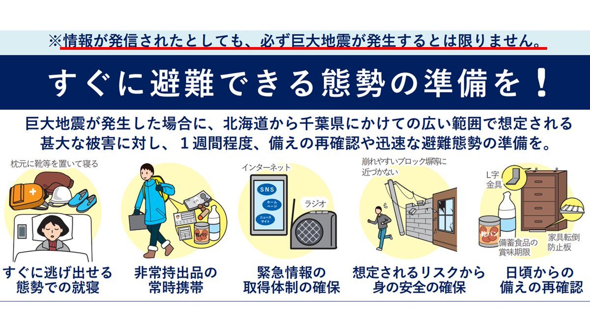 北海道・三陸沖地震：気象庁、巨大津波の可能性に警戒呼びかけ