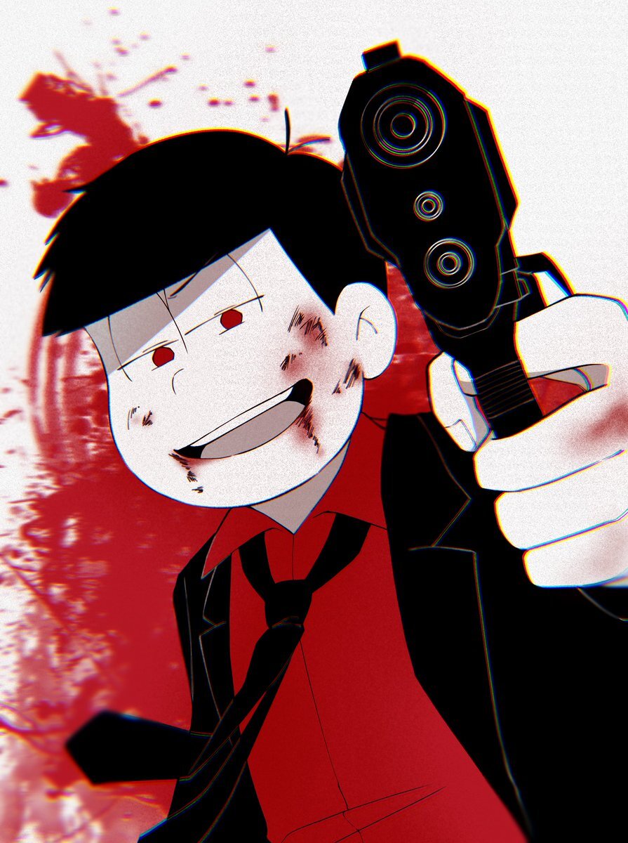 おそ松さん　一松　スーツ　マフィア松 マフィア一松 - ibisPaint