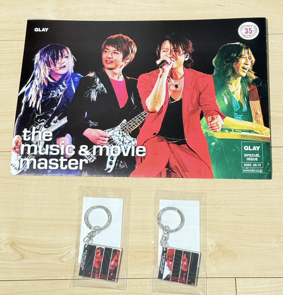 GLAY HMV すわりんこアクリルキーホルダー シングルポーチ