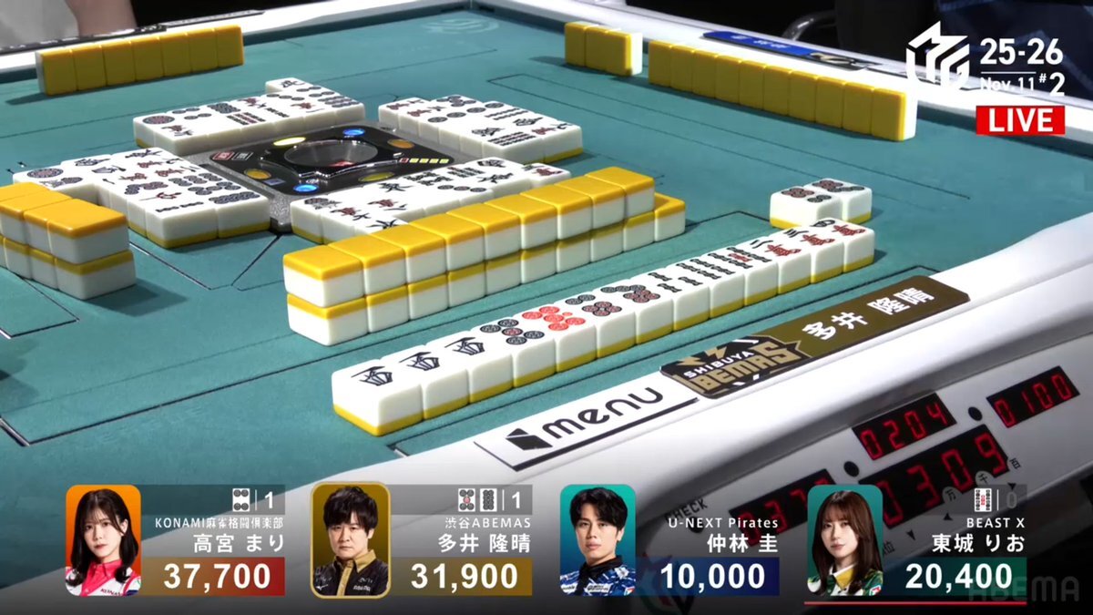 多井隆晴、渋谷ABEMASデイリーダブル達成！