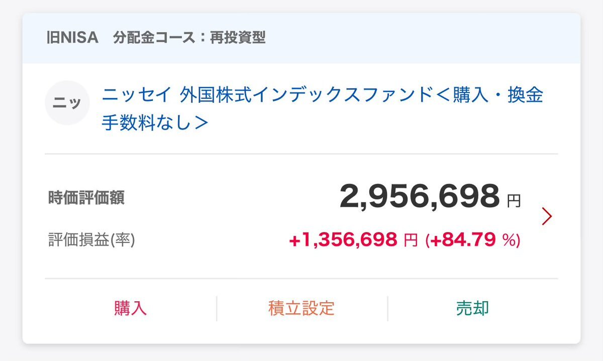 旧NISA非課税終了で売却か？ 新NISA移行も検討