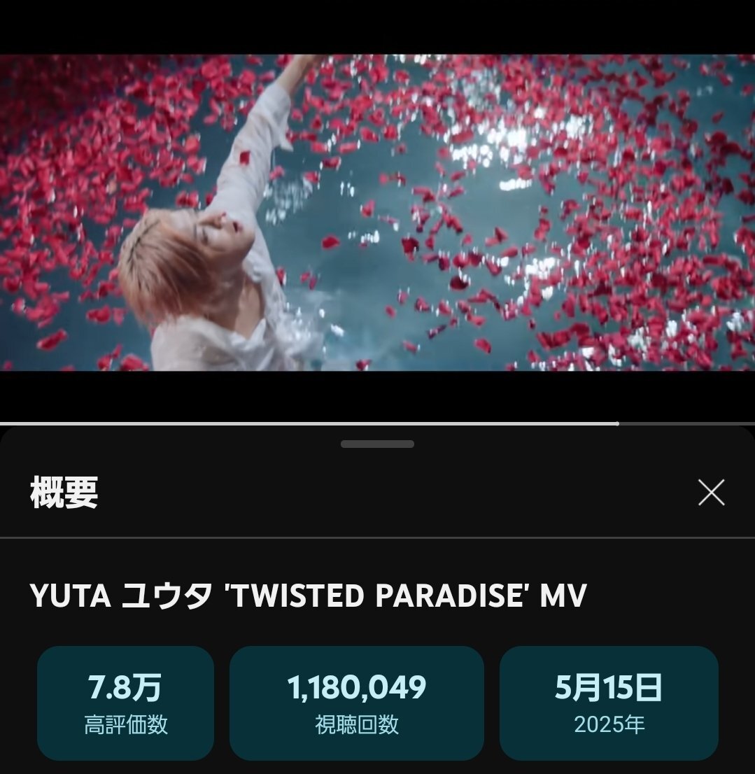 TWISTEDPARADISE」のYahoo!リアルタイム検索 - X（旧Twitter）を