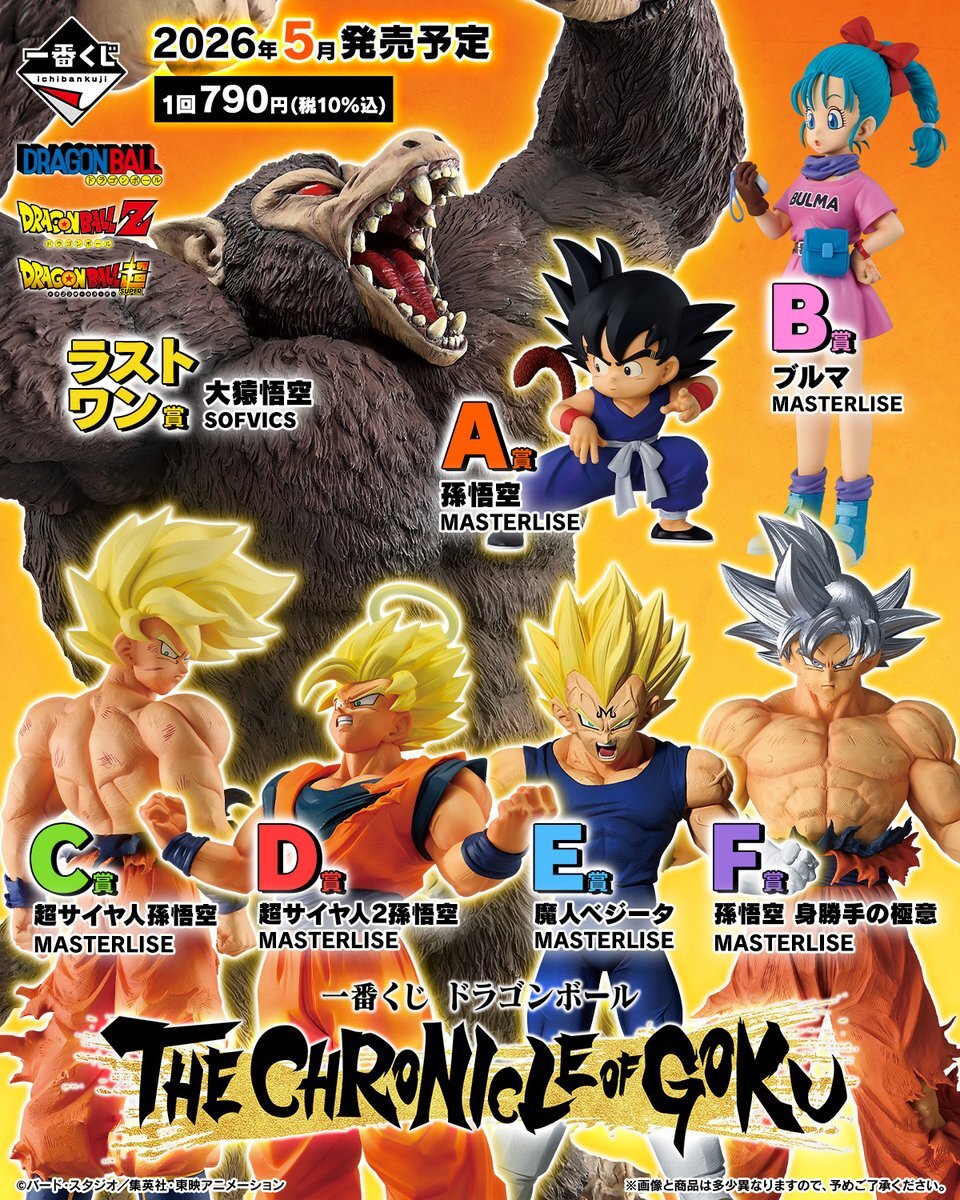 ドラゴンボールファン歓喜！新一番くじ「THE CHRONICLE OF GOKU」5月発売決定！ 