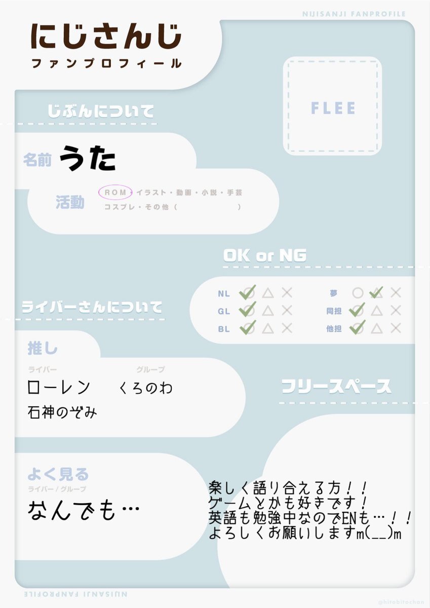 にじさんじ自己紹介シート」のYahoo!リアルタイム検索 - X（旧Twitter