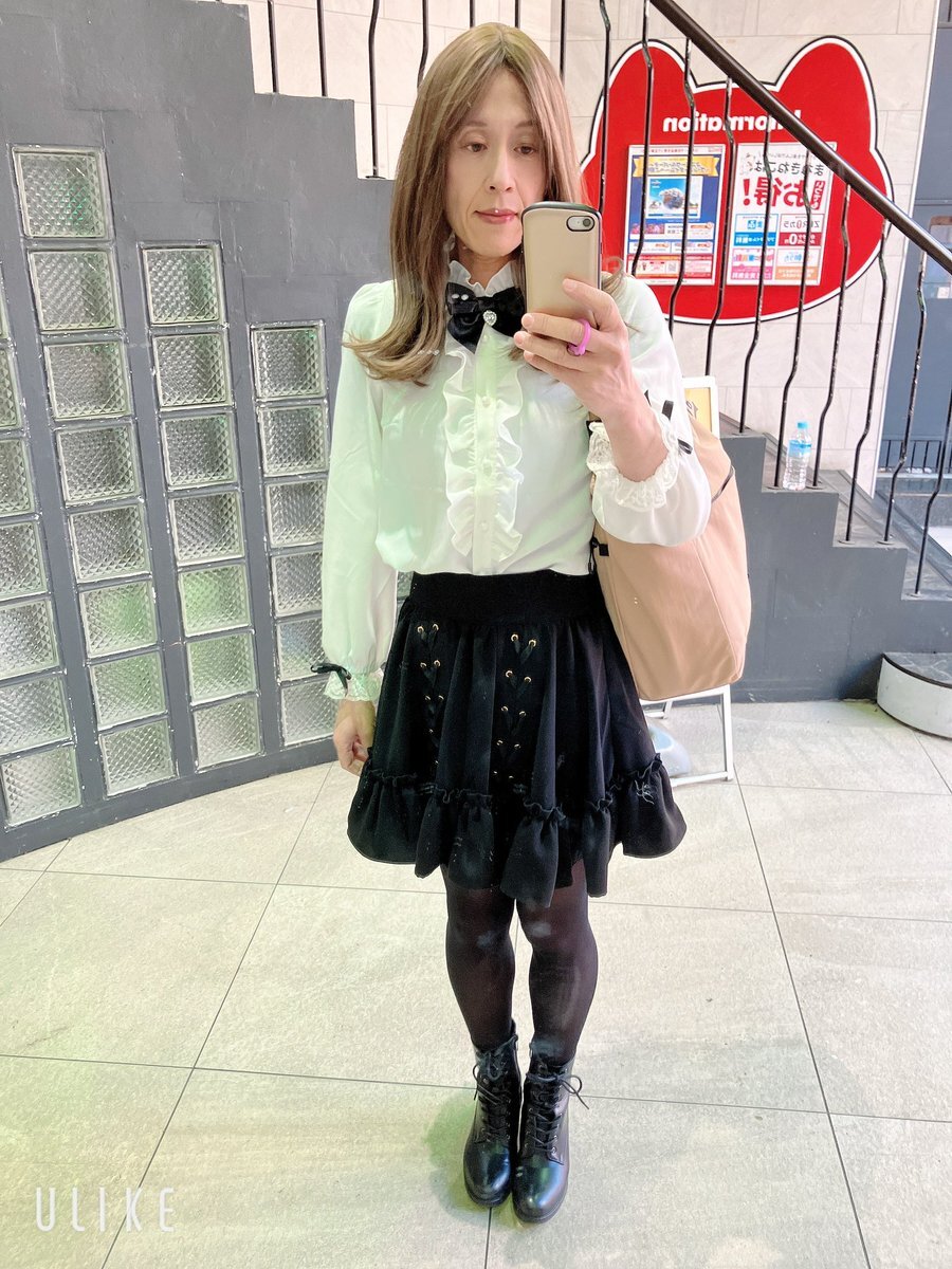 女装妻自撮り野外露出女装子  