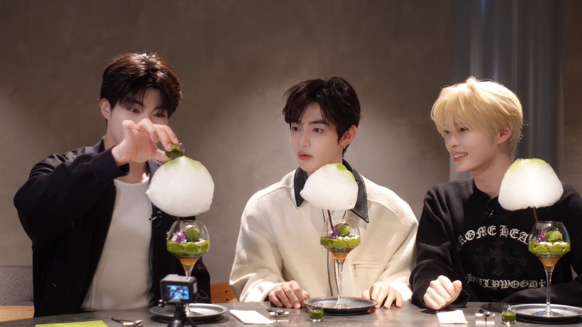 ZEROBASEONE、抹茶スイーツ調査でIMP.とゲーム対決！