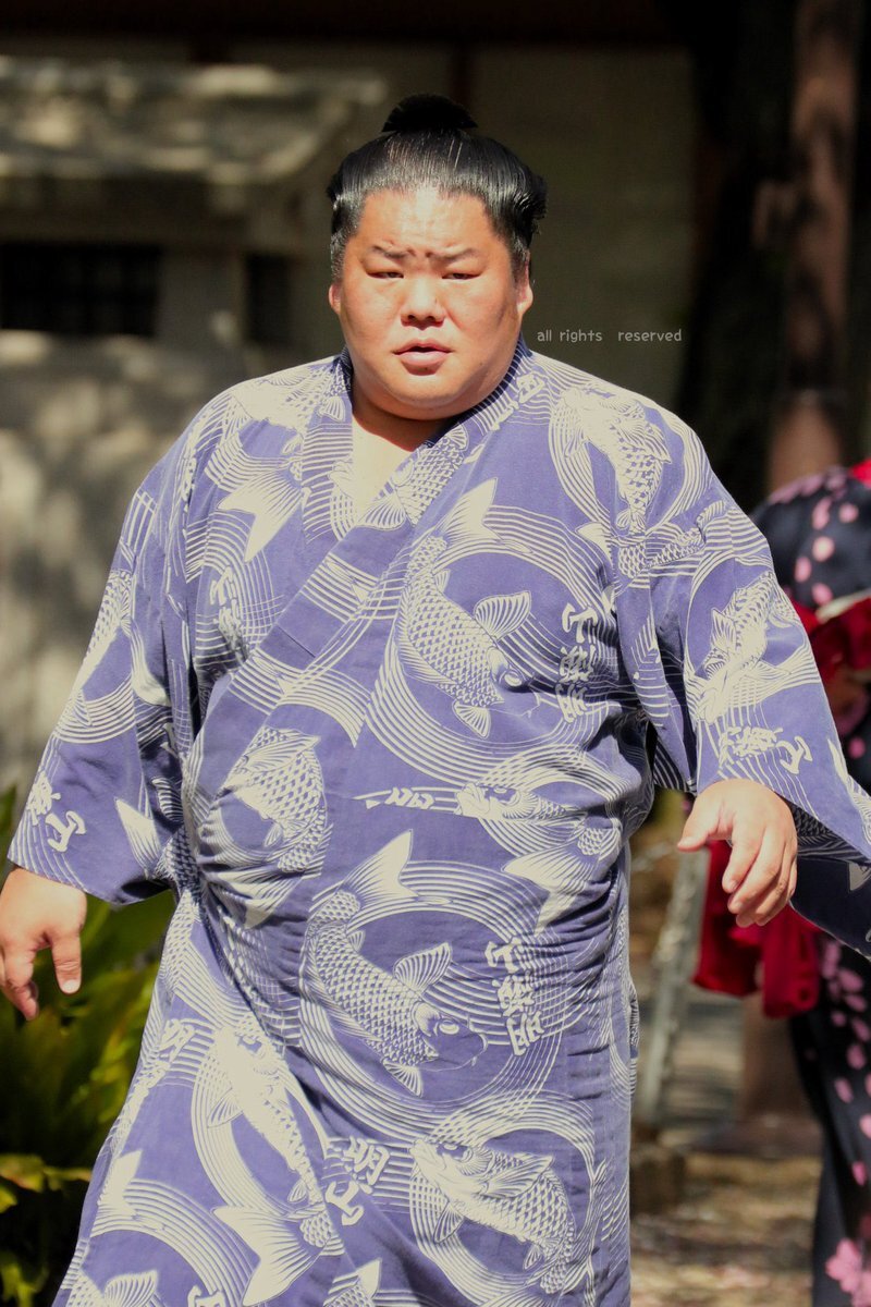 翠富士関、粘り強い相撲で勝利！