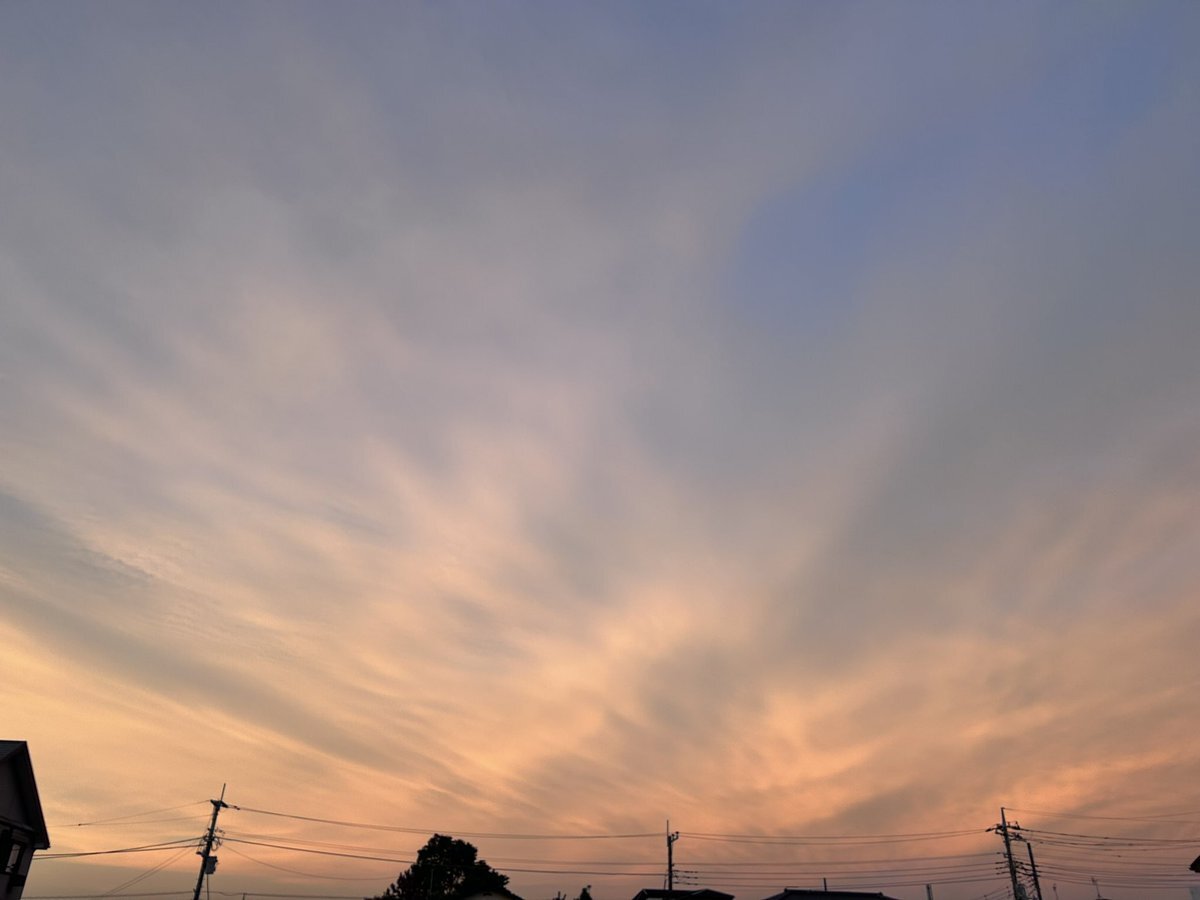 空がピンク色に染まる！SNSで感動の声続々