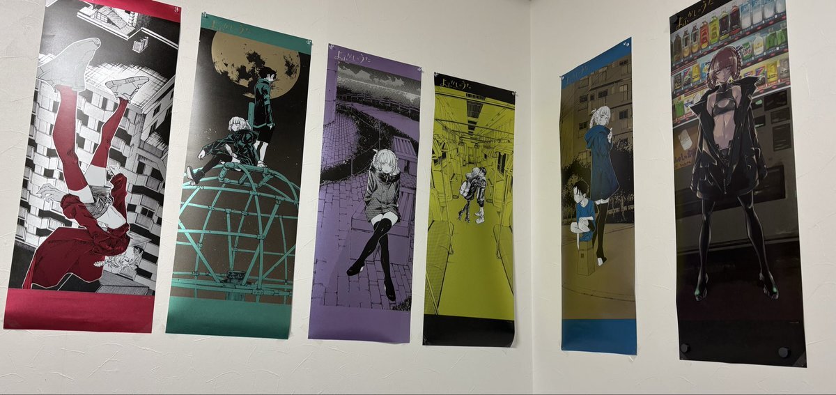 よふかしのうた ポスターくじびき 5種＋シークレット1種 コンプリートセット TSUTAYA調布駅南口店 on X: 