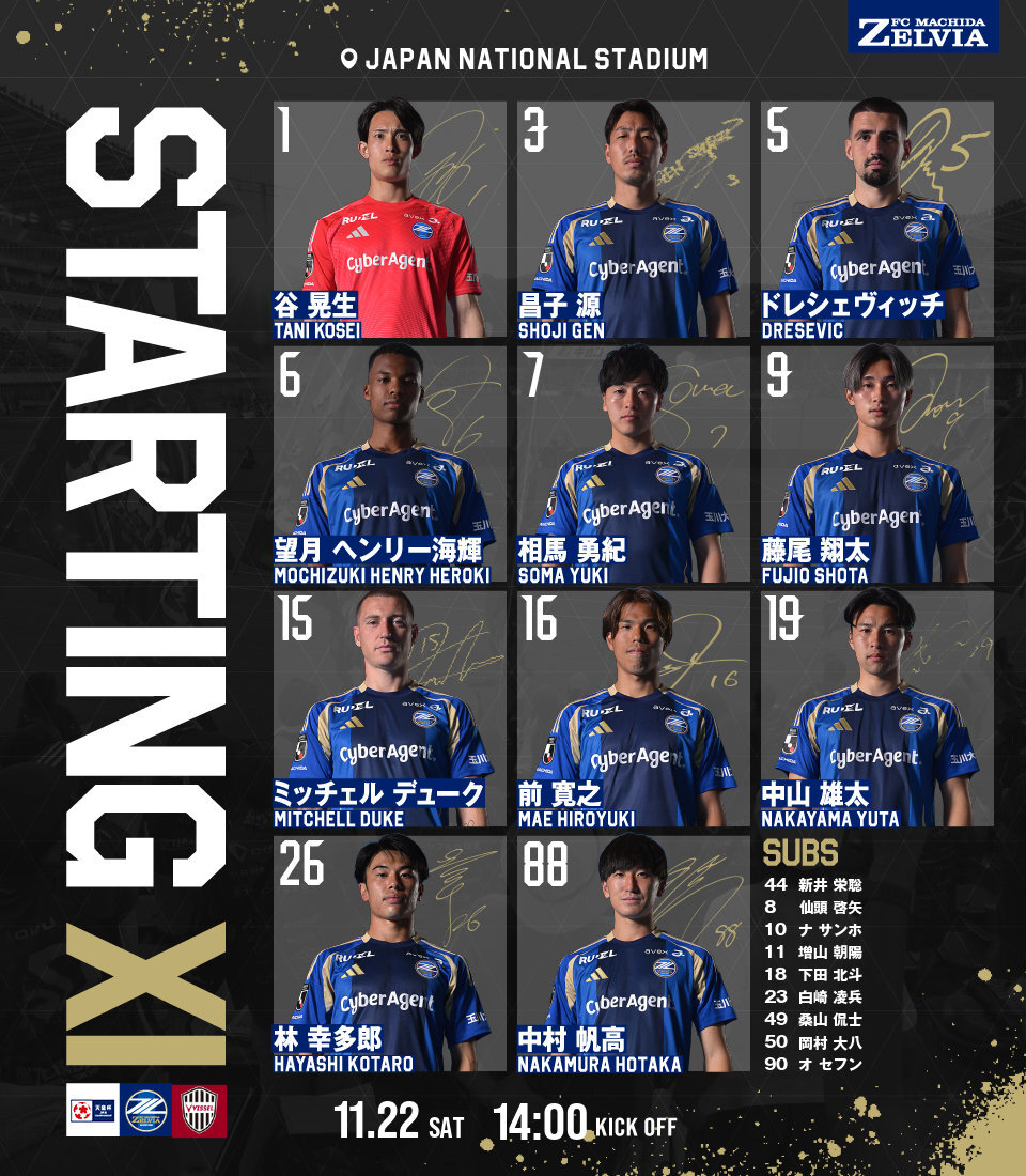 11月22日、様々なスポーツでスターティングメンバーが発表！ 