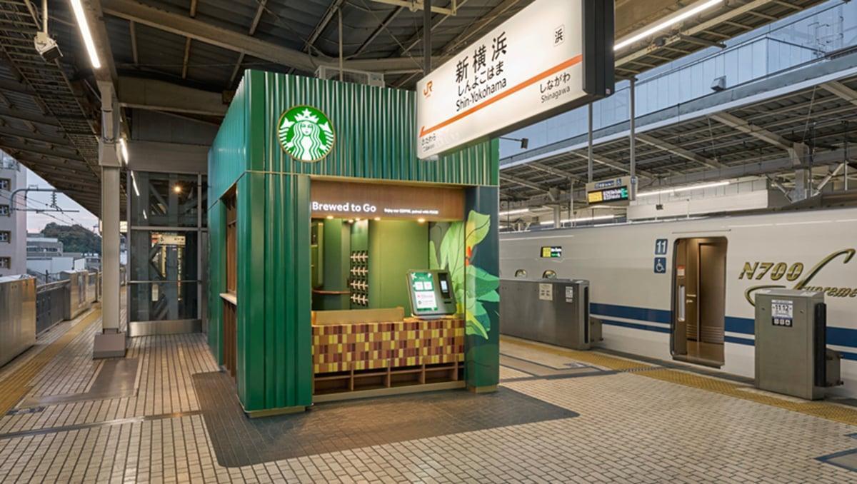 新幹線ホームにスタバがオープン！話題に
