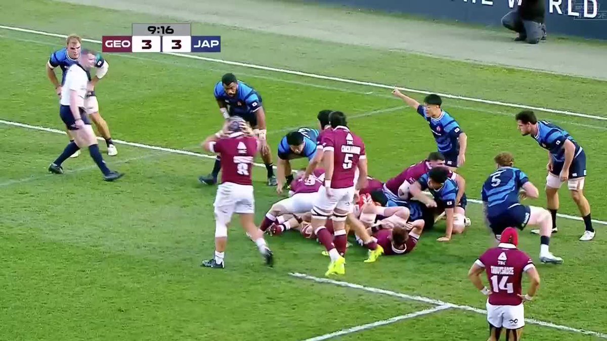 ライリー選手のトライに歓喜！ラグビー日本代表vsジョージア戦