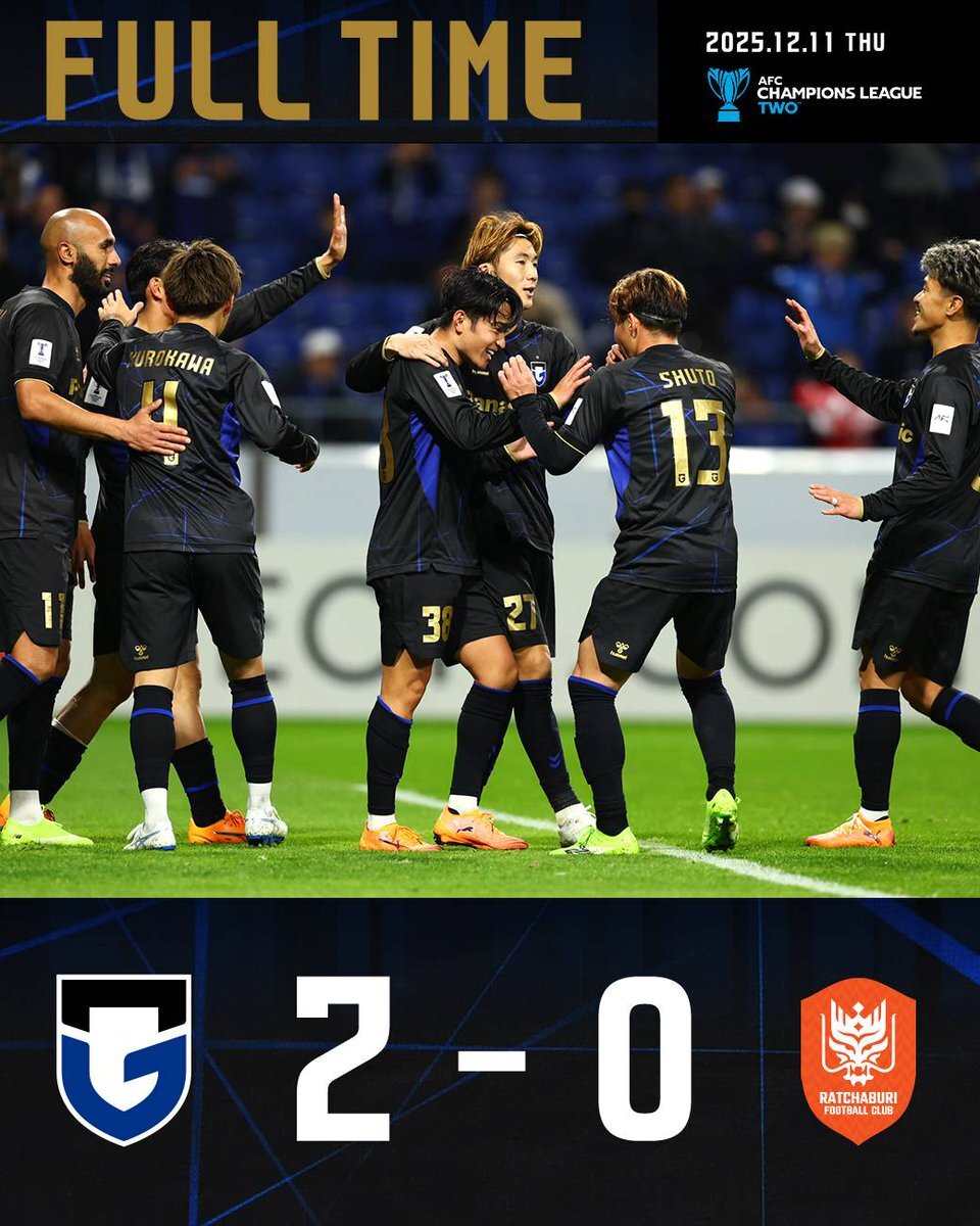 ガンバ大阪、ACLグループステージ全勝で決勝トーナメント進出！