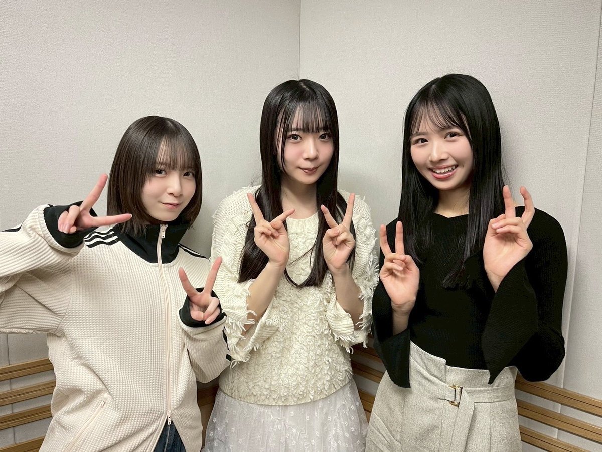 日向坂46最年少メンバー3人、文化放送「ひ」でトーク