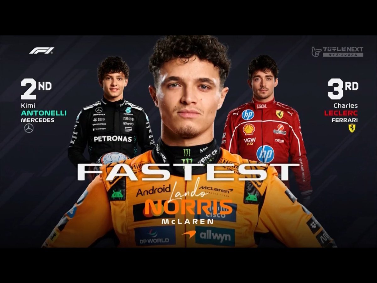 F1ブラジルGP予選、ノリスがポール！レッドブルは好調か？