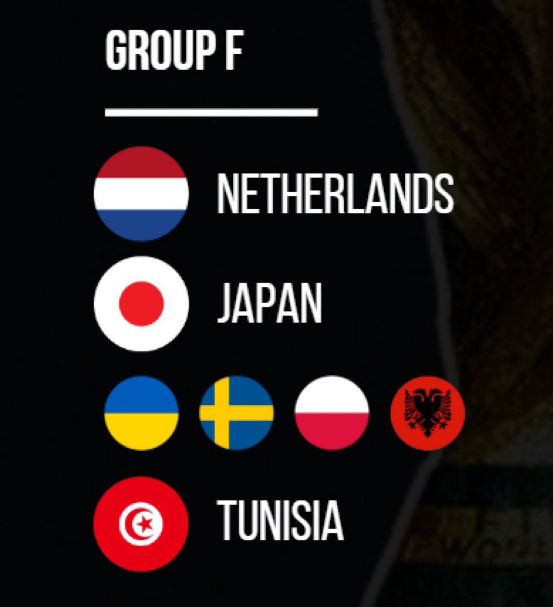 サッカーW杯2026組み合わせ発表！日本はオランダ、チュニジアと対戦