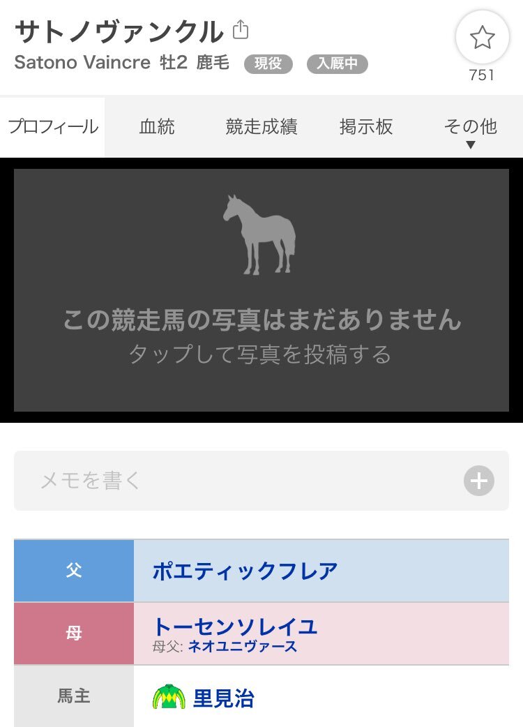 サトノヴァンクル、デビュー戦で勝利！今後の活躍は？