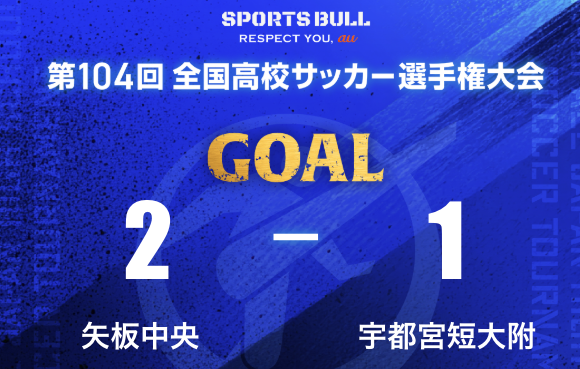 矢板中央高校、3年連続で全国高校サッカー選手権出場