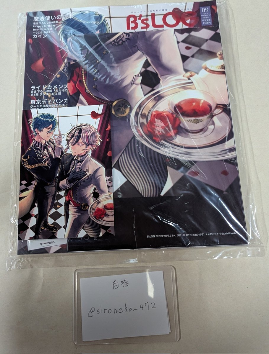 ビーズログ B's-LOG 悪魔執事と黒い猫 あくねこ 缶バッジ ベリアン 40 ビーズログ9月号】『悪魔執事と黒い猫』オリジナルグッズつき