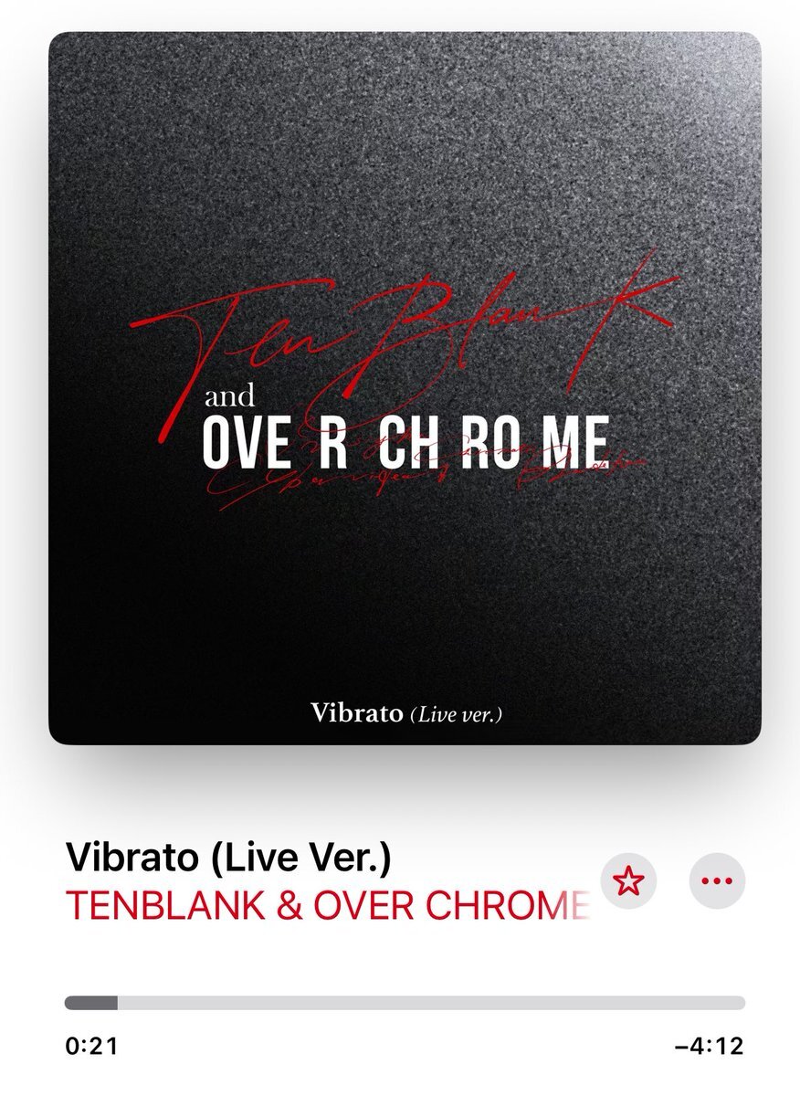 TENBLANK＆OVER CHROMEの新曲「Vibrato」配信開始！