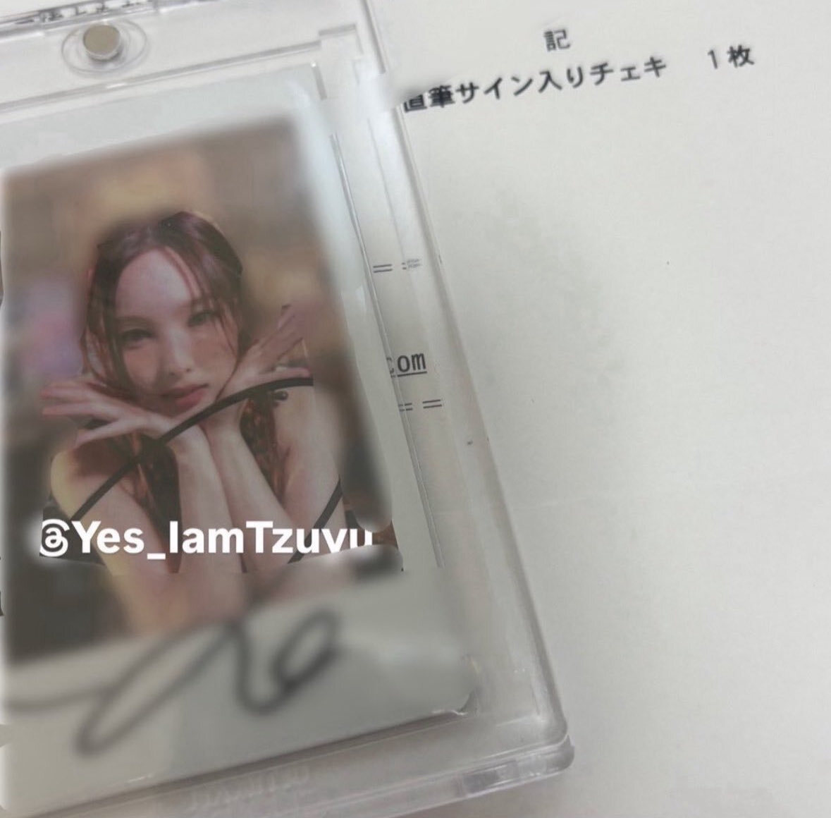 【ツウィ】TWICE #TWICE5 サイン入りチェキ ツウィ】TWICE #TWICE5 サイン入りチェキ twice5 タワレコ