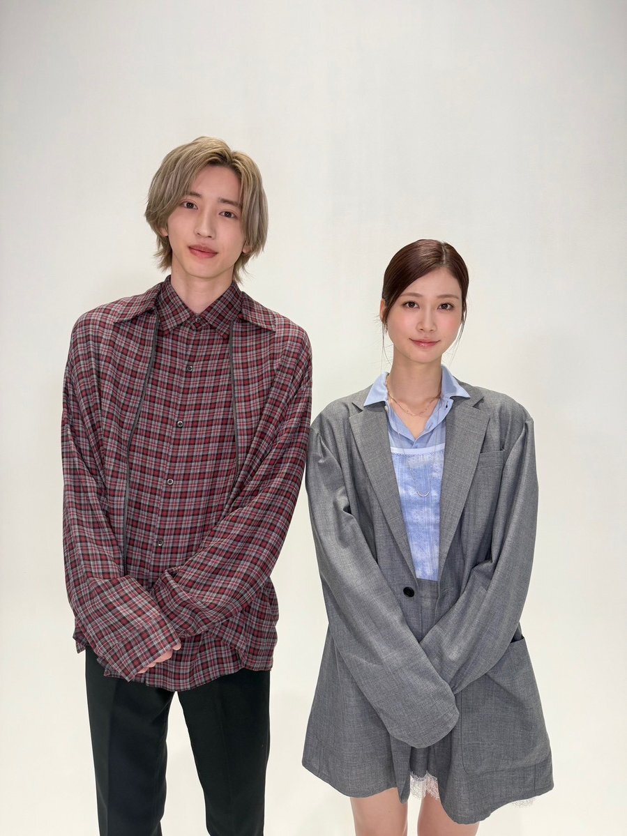 道枝駿佑＆生見愛瑠、『君が最後に遺した歌』取材で2ショット公開！