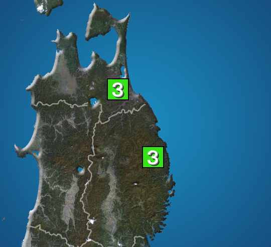 岩手県で地震、津波注意報発令