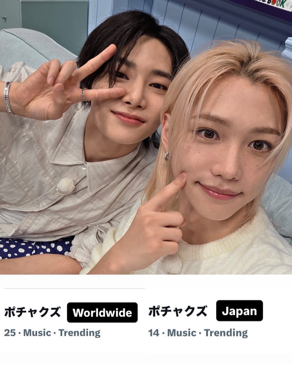 「てぇてぇポチャクズ！Stray Kidsのフィリックスとアイエンが話題に」