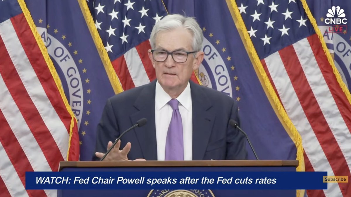 FRB利下げ決定、パウエル発言で市場混乱