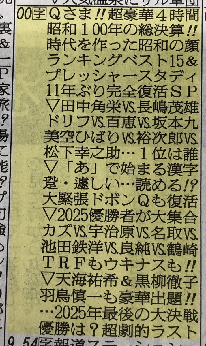 田中角栄が「昭和の顔」ランキング1位に　Qさま!!で議論を呼ぶ