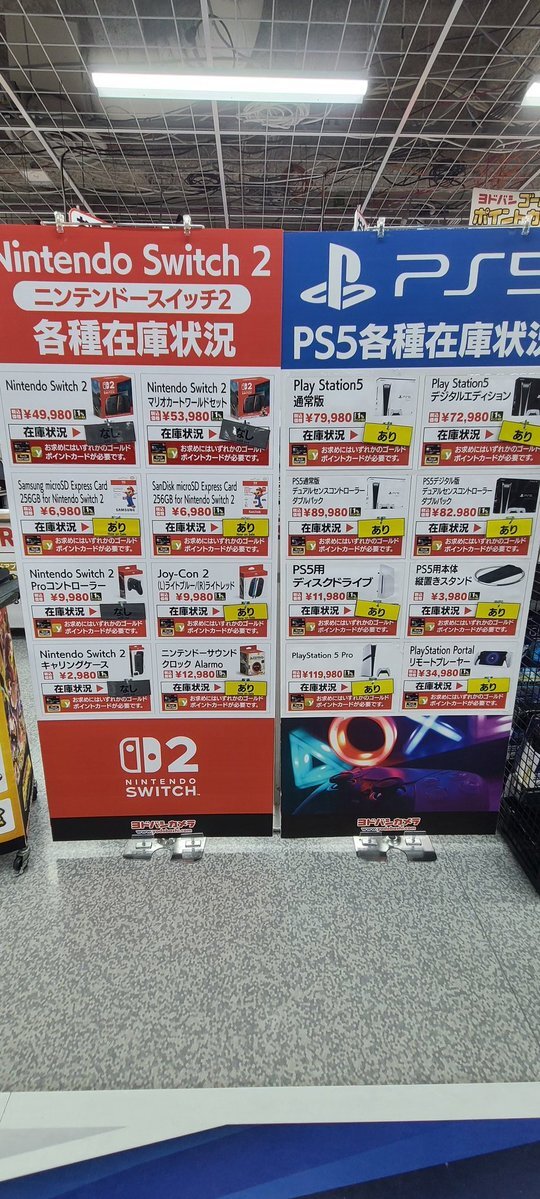 Switch2はヨドバシに売っているらしい、という喜びを表現した絵 Switch2はヨドバシに売っているらしい、という喜びを表現した絵