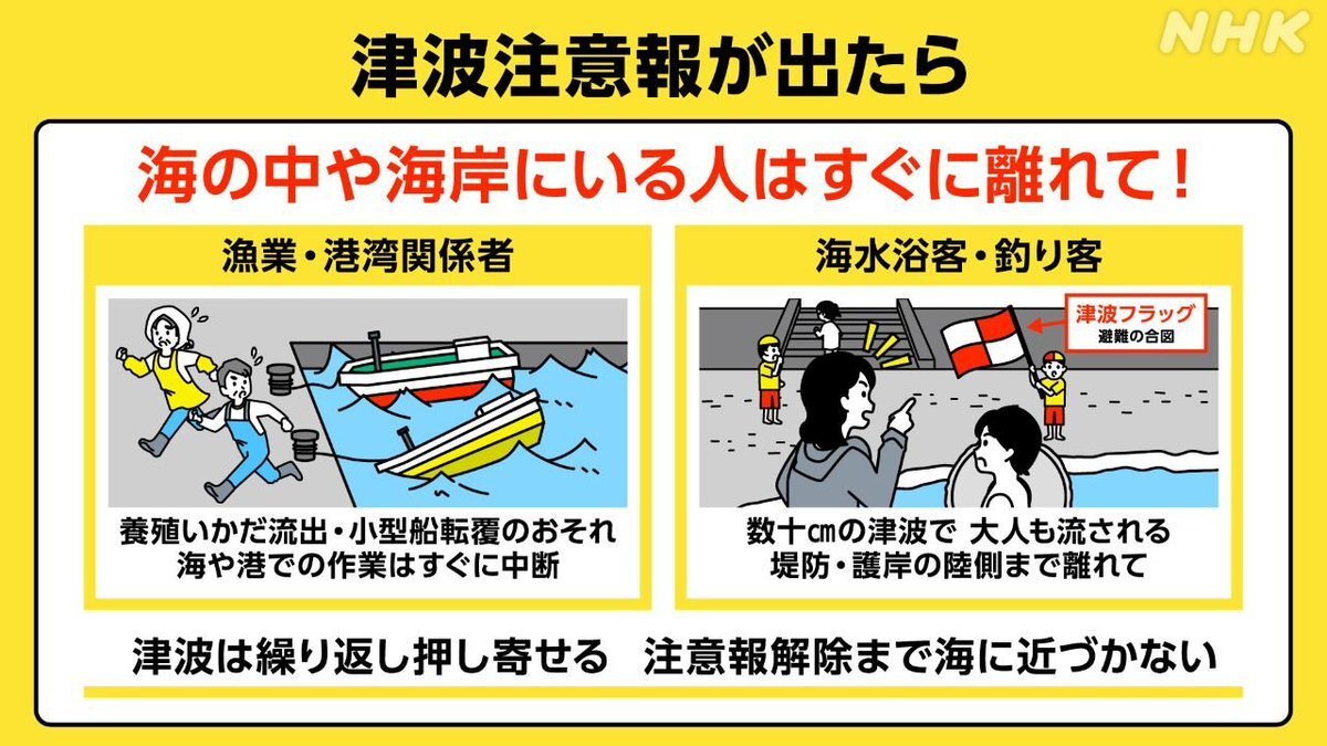 岩手県で地震、津波注意報発令