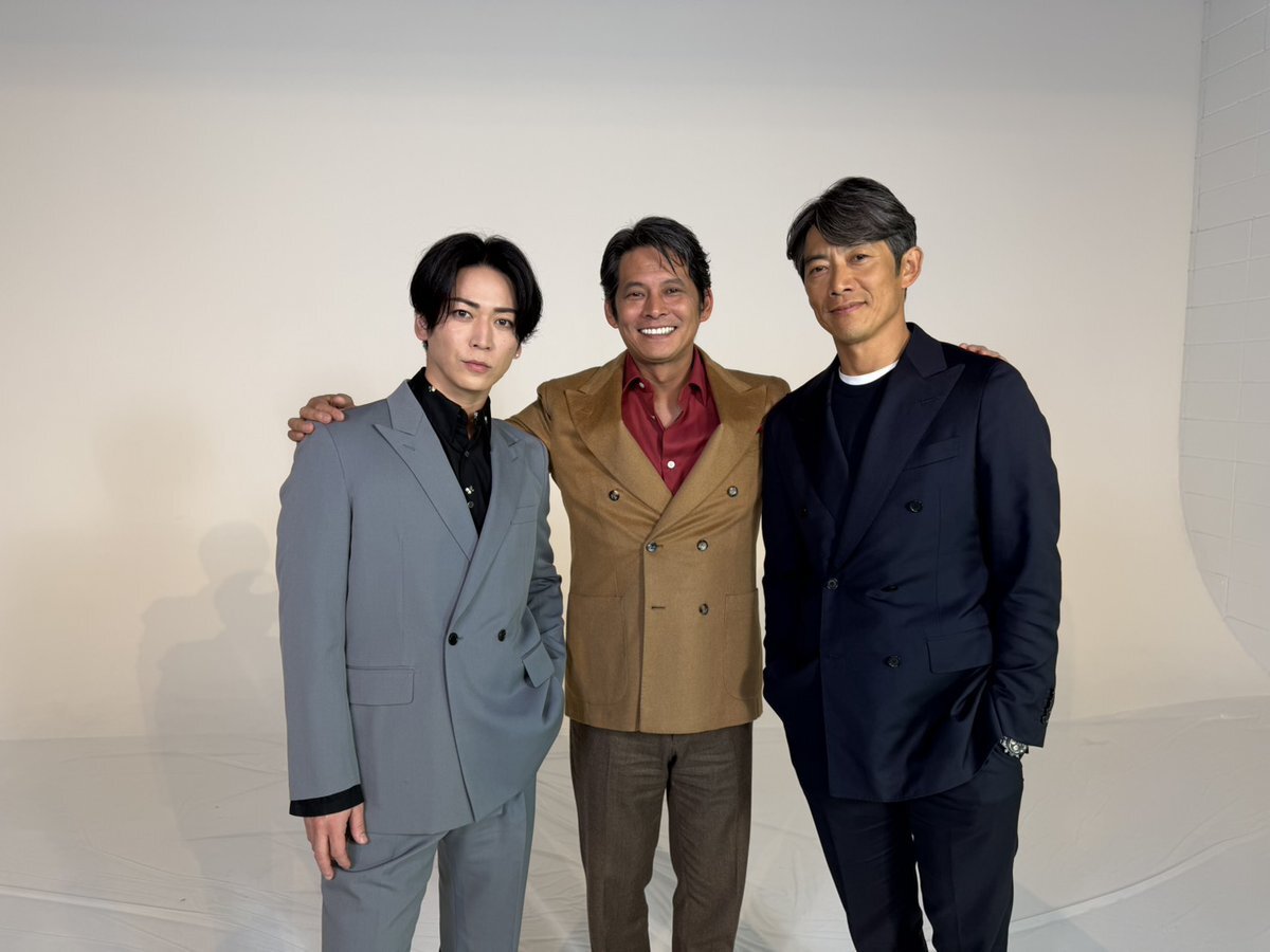 織田裕二、反町隆史、亀梨和也！「水滸伝」豪華スリーショットにファン歓喜