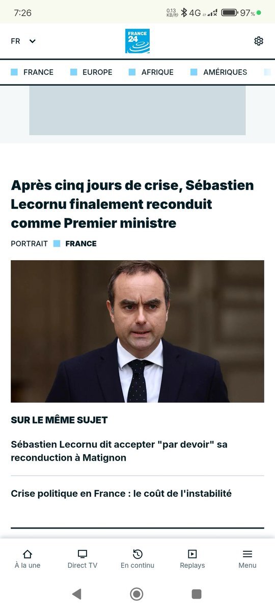 フランス大統領、ルコルニュ氏を再任命